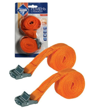 Стяжка груза  &quot;Nova Bright&quot;  25мм х 2,5м , блистер,  с фиксатором  (2шт.)