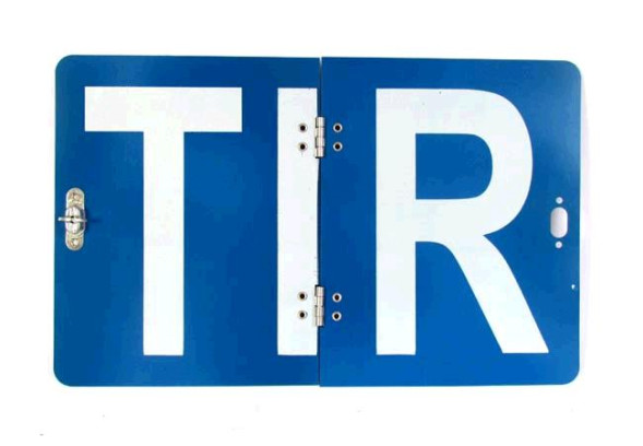Знак табличка &quot;TIR&quot; складной