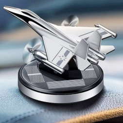 Игрушка на торпедо &quot;самолет, истребитель&quot; с ароматизатором, хром