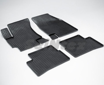 Коврики резиновые   KIA Rio II 2005-2011г.  СЕТКА