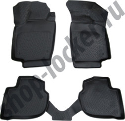 Коврики резиновые   Skoda Rapid с 2013г.-/ Seat Toledo с 2012г  тэп.