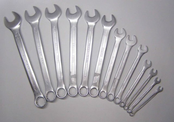 GRAND TOOL Ключ комбин 19 мм CrV (сатин)