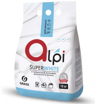 GRASS  Средство для стирки. Порошок для белых вещей  &quot;Alpi&quot;  10кг.