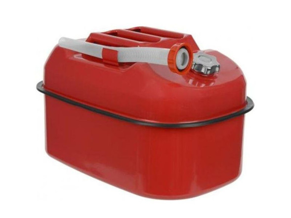 Канистра металлическая  "М5"  20L горизонт., оцинкованная, крышка, воздушн. клапан /лейка