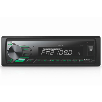 Автомагн.  ACV-812G  (зеленый)  USB/SD/FM ресивер