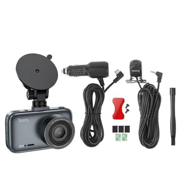 Видеорегистратор  HOCO DV6 две камеры, датчик удара, 140° 1080P, с акб 200Mah
