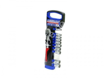 М5. Набор инструментов 11 предм.: 10 головок 6гр. 5-14мм с трещоткой 1/4&quot;