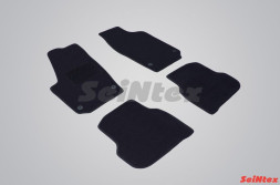 Коврики текстильн. VW Polo седан 2010-2020г.  компл.4шт./осн.резин./ LUX