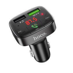 FM - Модулятор  HOCO + 2USB с быстрой зарядкой, PD30W, QC3.0  Bluetooth