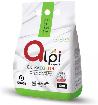 GRASS  Средство для стирки. Порошок для цветных вещей  &quot;Alpi Expert&quot;  10кг.