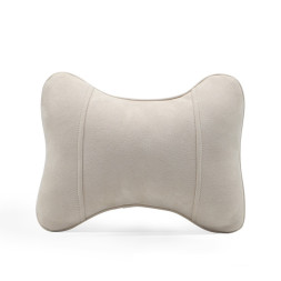 Подголовник-подушка  Carlife &quot;косточка&quot;  алькантара  Бежевый