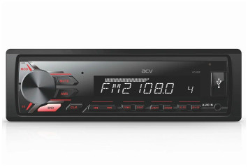 Автомагн.  ACV-812R  (красный)  USB/SD/FM ресивер