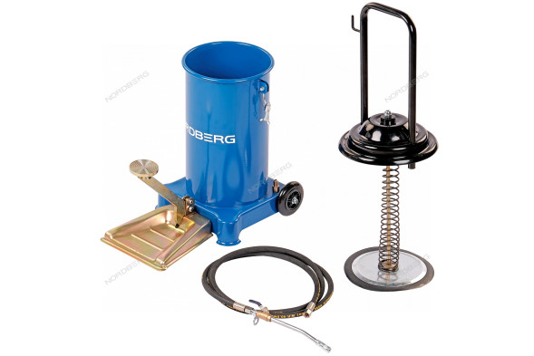Установка для раздачи густой смазки ножная NORDBERG N5013 (12 л) 