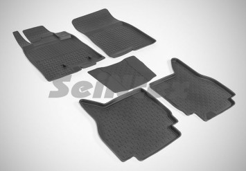 Коврики резиновые Mitsubishi Pajero Wagon IV 5dr. c 2007г.- БОРТ