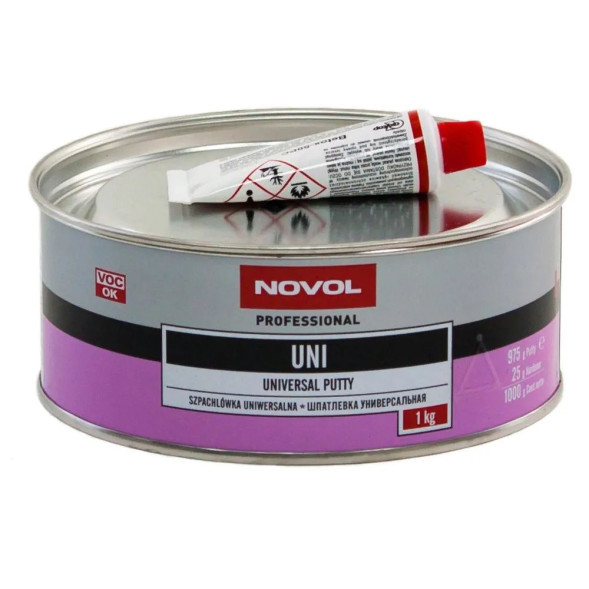 Шпатлёвка Novol UNI универсальная 1кг (основная заполняющая)