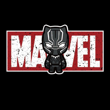 Наклейка  MARVEL Черная пантера 20x10см