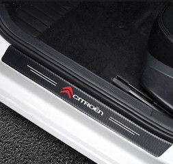 Наклейки защитные на пороги  карбон (60см-2шт; 40см-2шт.)  4шт.  CITROEN