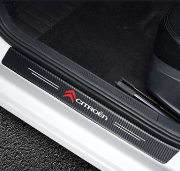Наклейки защитные на пороги  карбон (60см-2шт; 40см-2шт.)  4шт.  CITROEN