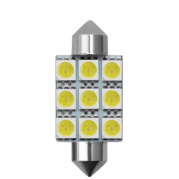 SOLAR  Свет-од  12V  T11x36  9 SMD 5050 C5W  SV8.5  белый