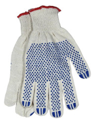 Перчатки х/б  с ПВХ 10 класс ПРОФИ 2шт.