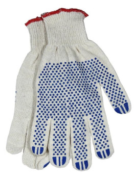 Перчатки х/б  с ПВХ 10 класс ПРОФИ 2шт.