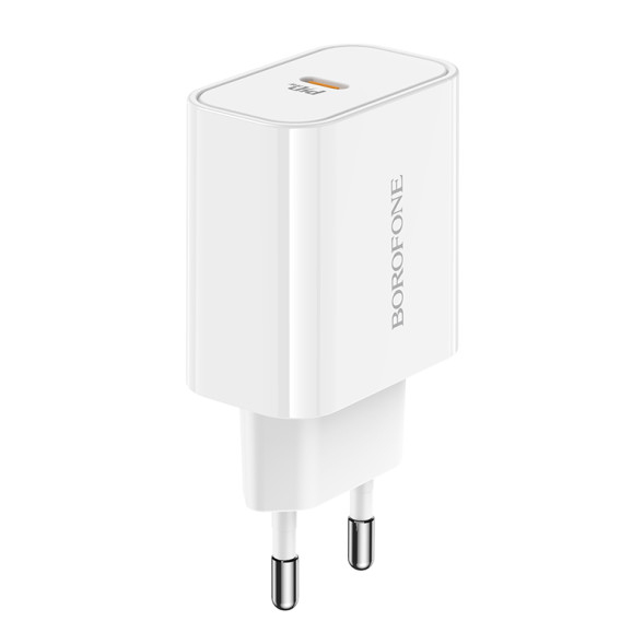 Зарядные устройства 220V  Borofone  Type C, QC3.0 20w (быстрая зарядка) Черный