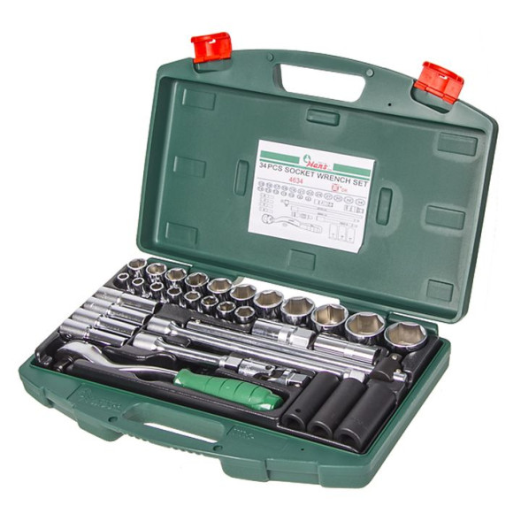 Инструмент HANS. Набор торц головок 1/2&quot;,34предм.  (4634)