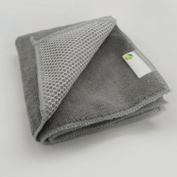Микрофибра с сеткой  Carlife  30x30см,  Серая