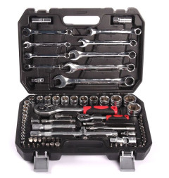 DC Набор инструмента 1/4" &amp; 1/2",  82 предмета  (6 гр.)