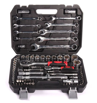 DC Набор инструмента 1/4&quot; &amp; 1/2&quot;,  82 предмета  (6 гр.)