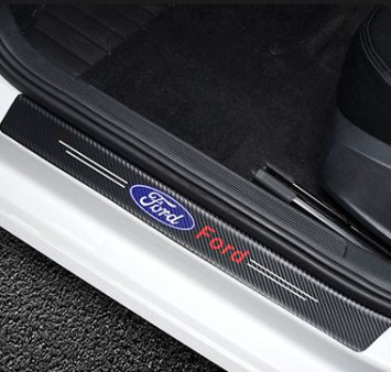 Наклейки защитные на пороги  карбон (60см-2шт; 40см-2шт.)  4шт.  FORD