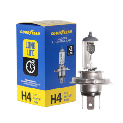 Автолампа GOODYEAR  12V  Н4  60/55W  P43t  Long Life - увеличенный срок службы  (картон)