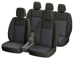 Авточехлы   Lada 2110, PRIORA  "Гобелен"  темно-серый