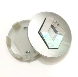 Заглушка (колпачок) на литой диск мод. RENAULT  серебро  (D57/55)