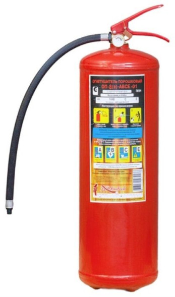 Огнетушитель ОП - 8 &quot;ЯРПОЖ&quot; порошковый , закачной 8 литр &quot;B,C,E&quot; с манометром