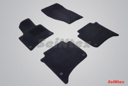 Коврики текстильн. VW Touareg II 2010-2018г. /компл.5шт./осн.резин./ LUX