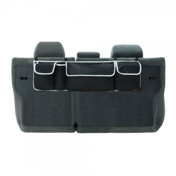 Органайзер на спинку заднего сиденье, ткань оксфорд, 90*25*12 см, чёрный