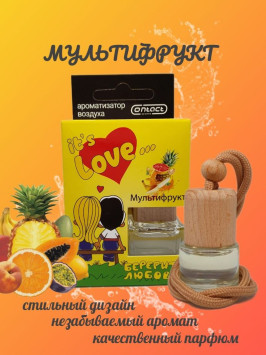 Осв.возд.  Соntact  деревянный бочонок  Love is... &quot;Мультифрукт&quot; 8ml