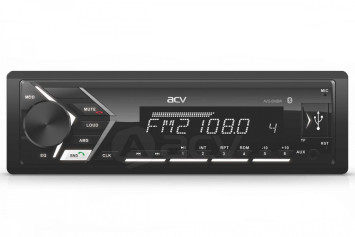 Автомагн.  ACV-814BW  (белый)  USB/SD/FM ресивер Bluetooth