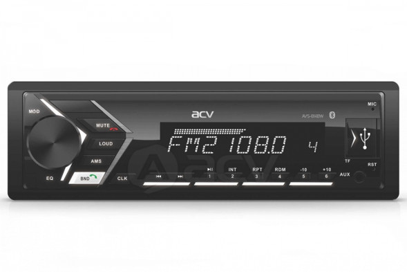 Автомагн.  ACV-814BW  (белый)  USB/SD/FM ресивер Bluetooth