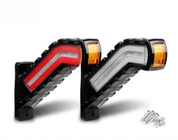 Фонарь задний рога  LED 165*94мм 30 LED, 15W бело-красный-желтый  12-24V