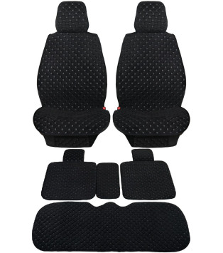 Комплект Накидок  «Romb Plus» Чёрный (велюр)