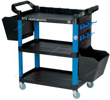 Тележка NORDBERG T3B с пластиковыми полками
