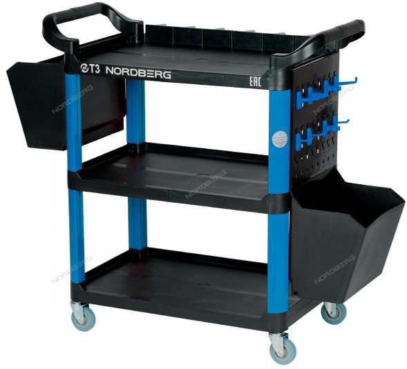 Тележка NORDBERG T3B с пластиковыми полками