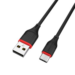 Кабель Borofone  USB - Type-C  (1м)  черный BX17
