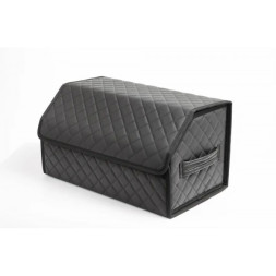 Сумка органайзер в багажник «M» 50х30х30 черный/черный Premium качество