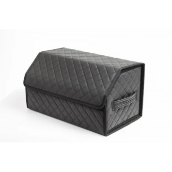 Сумка органайзер в багажник «M» 50х30х30 черный/черный Premium качество