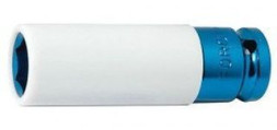 FORSAGE. Торц. головка ударная  глубокая 1/2&quot;, 22мм 6гр., L=85мм (для литых дисков с защитн.кожухом)