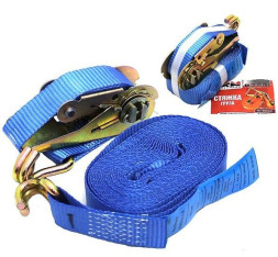 Стяжка груза  "RedMark"  25мм х 5м  0.8т.  с фиксатором , в пакете