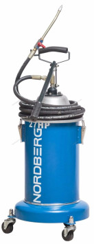 Установка для раздачи густой смазки ручная NORDBERG 27HP (12 л) 